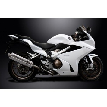 Delkevic volledig systeem Oval RVS 450mm zonder e-keur - VFR800F 14-19 VFR800X 15-11