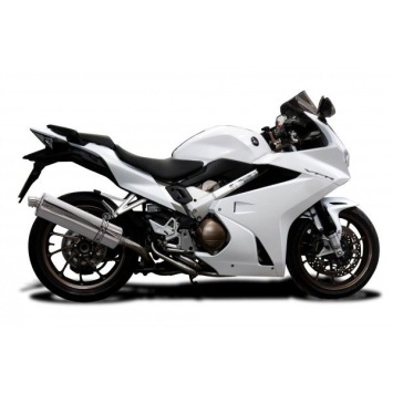 Delkevic volledig systeem Oval RVS 450mm zonder e-keur - VFR800F 14-19 VFR800X 15-11