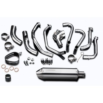 Delkevic volledig systeem Tri-Oval RVS 320mm zonder e-keur - VFR800F 14-19 VFR800X 15-15