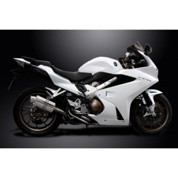 Delkevic volledig systeem Oval RVS 225mm zonder e-keur - VFR800F 14-19 VFR800X 15-16