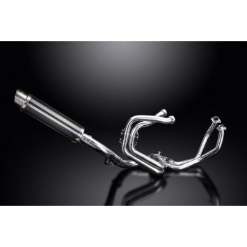 Delkevic volledig systeem Round Carbon 350mm zonder e-keur - VFR800F 14-19 VFR800X 15-17