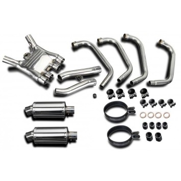 Delkevic volledig systeem Oval RVS 225mm zonder e-keur - FJ1200 (1TX) (1986-1987)