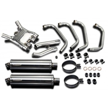 Delkevic volledig systeem Oval RVS 450mm zonder e-keur - FJ1200 (1TX) (1986-1987)