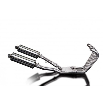 Delkevic volledig systeem Oval RVS 350mm zonder e-keur - FJ1200 (3CV) (1988-1990)