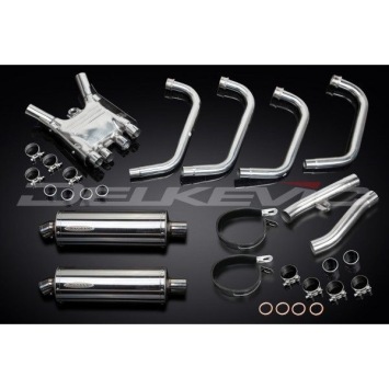 Delkevic volledig systeem Oval RVS 350mm zonder e-keur - FJ1200 (3CV) (1988-1990)