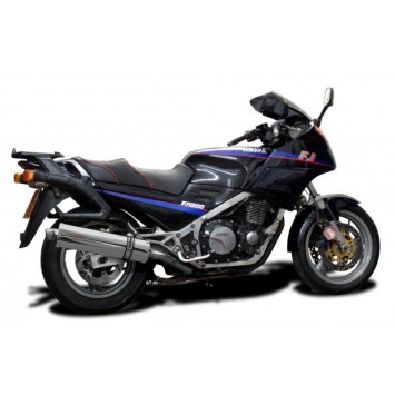 Delkevic volledig systeem Oval RVS 450mm zonder e-keur - FJ1200 (3CV) (1988-1990)