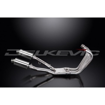 Delkevic volledig systeem Oval RVS 225mm zonder e-keur - FJ1200 (3CV) (1988-1990)