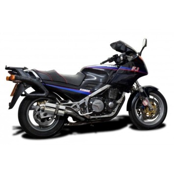 Delkevic volledig systeem Oval RVS 225mm zonder e-keur - FJ1200 (3CV) (1988-1990)