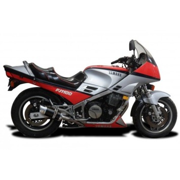 Delkevic slip-on kit Round Carbon 200mm zonder e-keur - FJ1100/1200 (1984-1987)