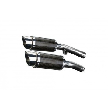 Delkevic slip-on kit Round Carbon 200mm zonder e-keur - FJ1100/1200 (1984-1987)