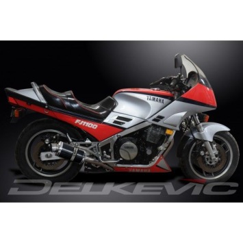 Delkevic slip-on kit Oval Carbon 225mm zonder e-keur - FJ1100/1200 (1984-1987)