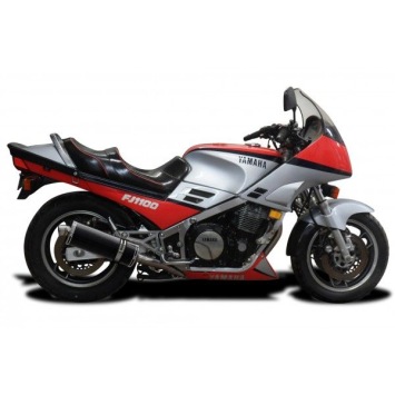 Delkevic slip-on kit Oval Carbon 350mm zonder e-keur - FJ1100/1200 (1984-1987)