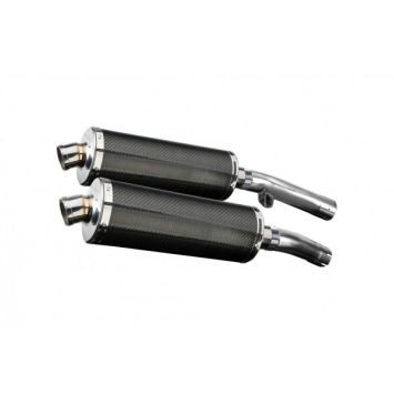 Delkevic slip-on kit Oval Carbon 350mm zonder e-keur - FJ1100/1200 (1984-1987)