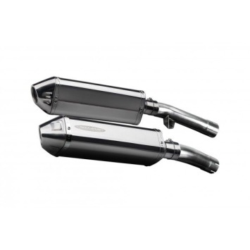 Delkevic slip-on kit Tri-Oval RVS 320mm zonder e-keur - FJ1100/1200 (1984-1987)