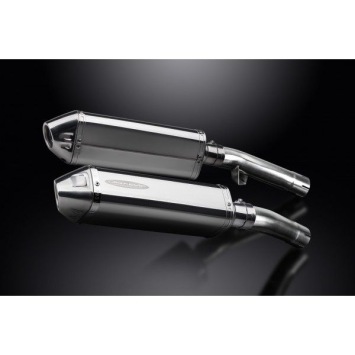 Delkevic slip-on kit Tri-Oval RVS 320mm zonder e-keur - FJ1100/1200 (1984-1987)