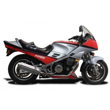 Delkevic slip-on kit Tri-Oval RVS 320mm zonder e-keur - FJ1100/1200 (1984-1987)