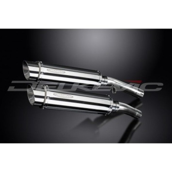 Delkevic slip-on kit Round RVS 350mm zonder e-keur - FJ1100/1200 (1984-1987)