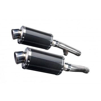 Delkevic slip-on kit Oval Carbon 225mm zonder e-keur - FJ1200 (3CV) (1988-1990)