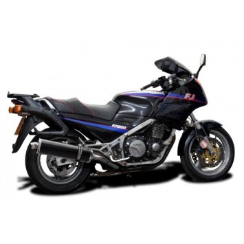 Delkevic slip-on kit Oval Carbon 450mm zonder e-keur - FJ1200 (3CV) (1988-1990)