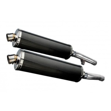 Delkevic slip-on kit Oval Carbon 450mm zonder e-keur - FJ1200 (3CV) (1988-1990)