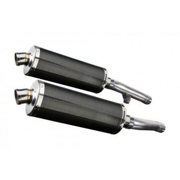 Delkevic slip-on kit Oval Carbon 350mm zonder e-keur - FJ1200 (3CV) (1988-1990)