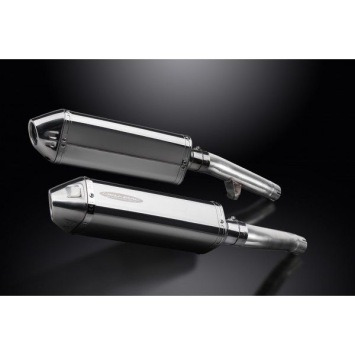 Delkevic slip-on kit Tri-Oval RVS 320mm zonder e-keur - FJ1200 (3CV) (1988-1990)