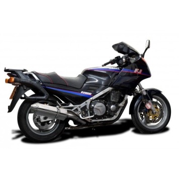 Delkevic slip-on kit Tri-Oval RVS 320mm zonder e-keur - FJ1200 (3CV) (1988-1990)