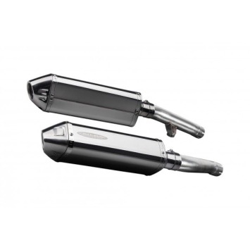 Delkevic slip-on kit Tri-Oval RVS 320mm zonder e-keur - FJ1200 (3CV) (1988-1990)