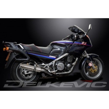 Delkevic slip-on kit Round RVS 350mm zonder e-keur - FJ1200 (3CV) (1988-1990)