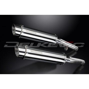 Delkevic slip-on kit Round RVS 350mm zonder e-keur - FJ1200 (3CV) (1988-1990)