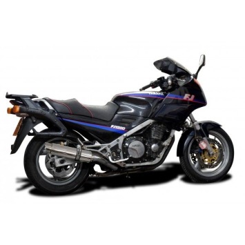 Delkevic slip-on kit Round RVS 350mm zonder e-keur - FJ1200 (3CV) (1988-1990)