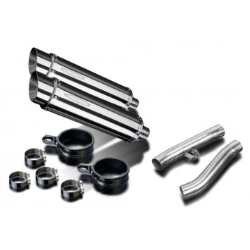 Delkevic slip-on kit Round RVS 350mm zonder e-keur - FJ1200 (3CV) (1988-1990)