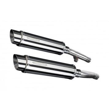 Delkevic slip-on kit Round RVS 350mm zonder e-keur - FJ1200 (3CV) (1988-1990)