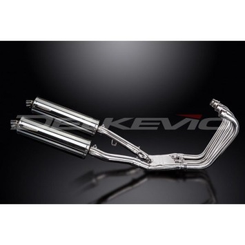 Delkevic volledig systeem Oval RVS 450mm zonder e-keur - FJ1200 (3XW) (1991-1996)