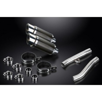 Delkevic slip-on kit Round Carbon 200mm zonder e-keur - FJ1200 (3XW) (1991-1996)