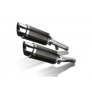 Delkevic slip-on kit Round Carbon 200mm zonder e-keur - FJ1200 (3XW) (1991-1996)