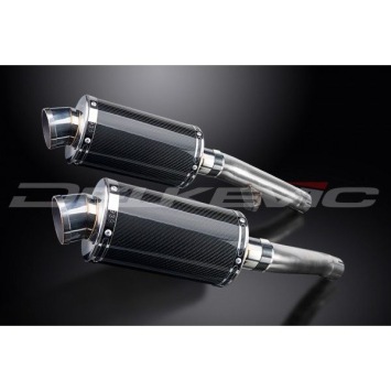 Delkevic slip-on kit Oval Carbon 225mm zonder e-keur - FJ1200 (3XW) (1991-1996)