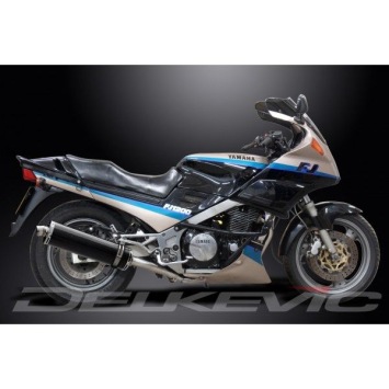 Delkevic slip-on kit Oval Carbon 450mm zonder e-keur - FJ1200 (3XW) (1991-1996)