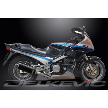 Delkevic slip-on kit Oval Carbon 350mm zonder e-keur - FJ1200 (3XW) (1991-1996)