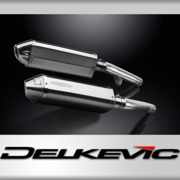 Delkevic slip-on kit Tri-Oval RVS 320mm zonder e-keur - FJ1200 (3XW) (1991-1996)