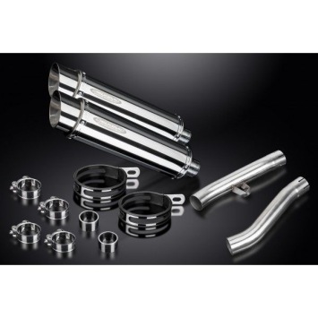 Delkevic slip-on kit Round RVS 350mm zonder e-keur - FJ1200 (3XW) (1991-1996)