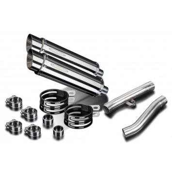 Delkevic slip-on kit Round RVS 350mm zonder e-keur - FJ1200 (3XW) (1991-1996)