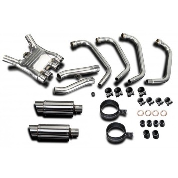 Delkevic volledig systeem Round RVS 200mm zonder e-keur - FJ1100 (1984-1985)