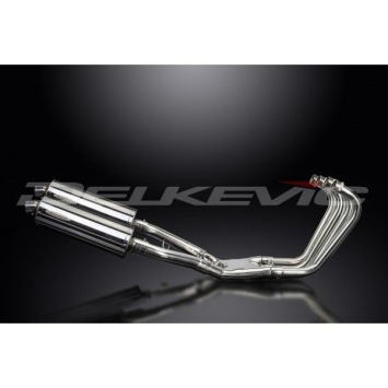 Delkevic Auspuffanlage Oval Edelstahl 350mm ohne EG-BE - FJ1100 (1984-1985)