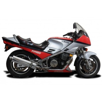 Delkevic Auspuffanlage Oval Edelstahl 350mm ohne EG-BE - FJ1100 (1984-1985)