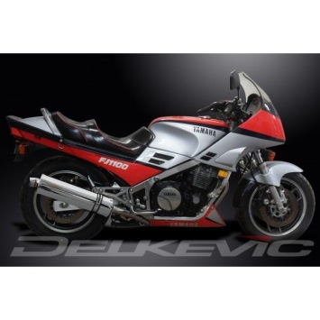 Delkevic volledig systeem Oval RVS 450mm zonder e-keur - FJ1100 (1984-1985)