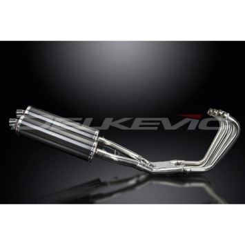 Delkevic Auspuffanlage Oval Carbon 450mm ohne EG-BE - FJ1100 (1984-1985)