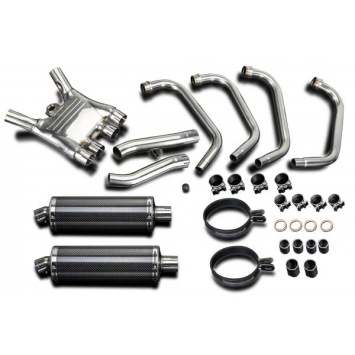 Delkevic volledig systeem Oval Carbon 350mm zonder e-keur - FJ1100 (1984-1985)