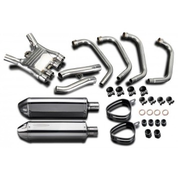 Delkevic volledig systeem Tri-Oval RVS 320mm zonder e-keur - FJ1100 (1984-1985)