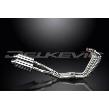 Delkevic Auspuffanlage Oval Edelstahl 225mm ohne EG-BE - FJ1100 (1984-1985)